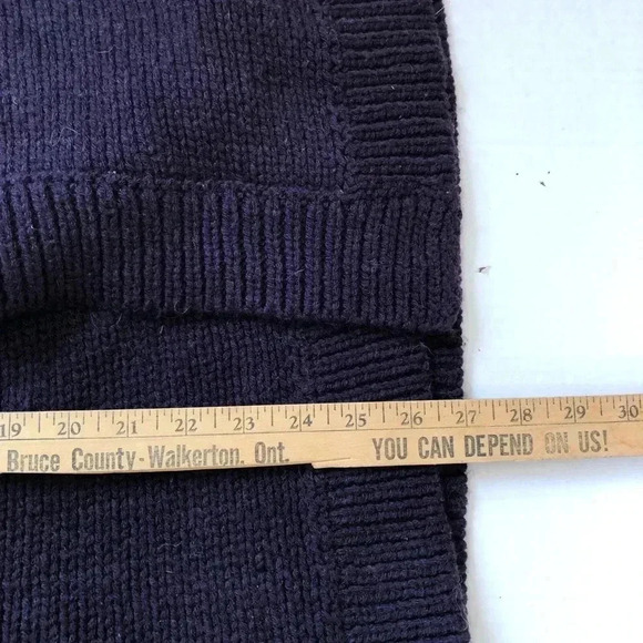 Purple Knit Cardigan with Statement  Sleeves - Picture 10 of 11